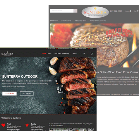 Sunterra Outdoor Ecommerce Layout